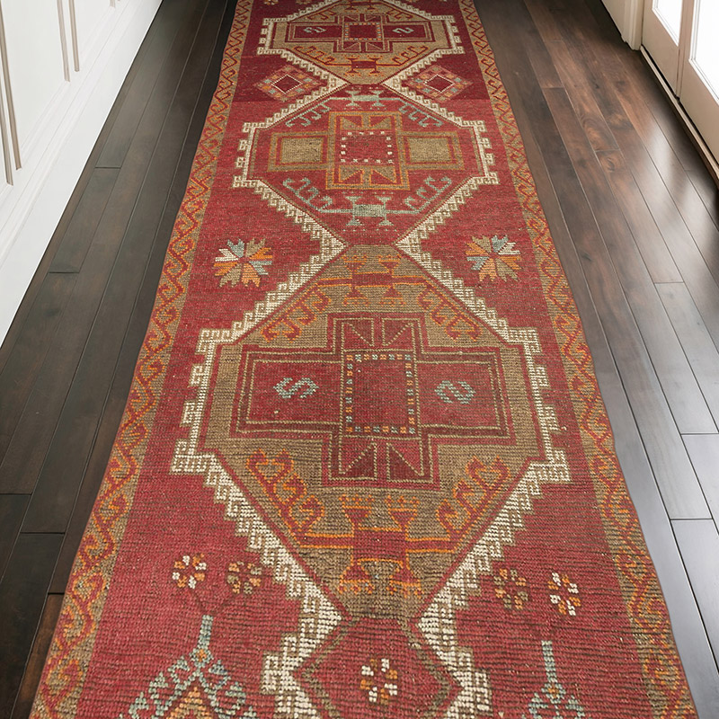 Vintage Anadolu Yolluk - 121 cm x 317 cm - K0070952