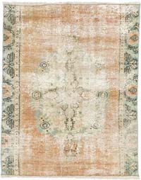 El Dokuma Vintage Halı - 96 cm x 118 cm
