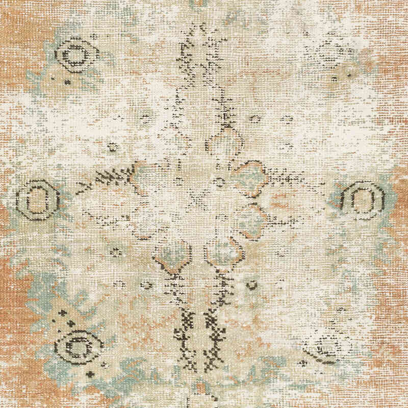 El Dokuma Vintage Halı - 96 cm x 118 cm - K0070968