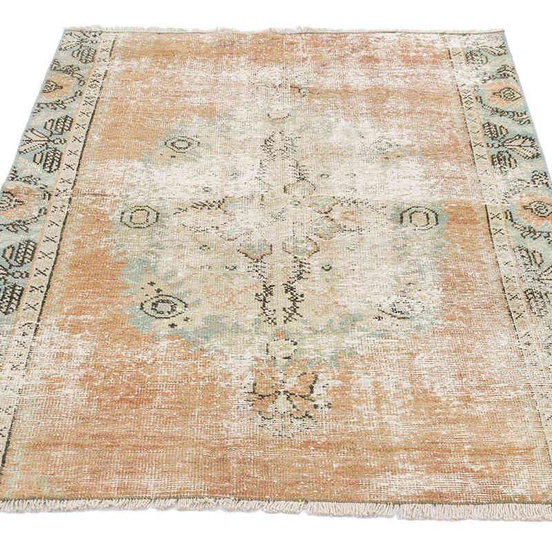 El Dokuma Vintage Halı - 96 cm x 118 cm - K0070968