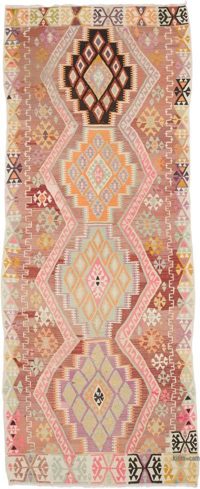 Vintage Tribal Kilim Runner - 4' 6" x 10' 10" (54" x 130")