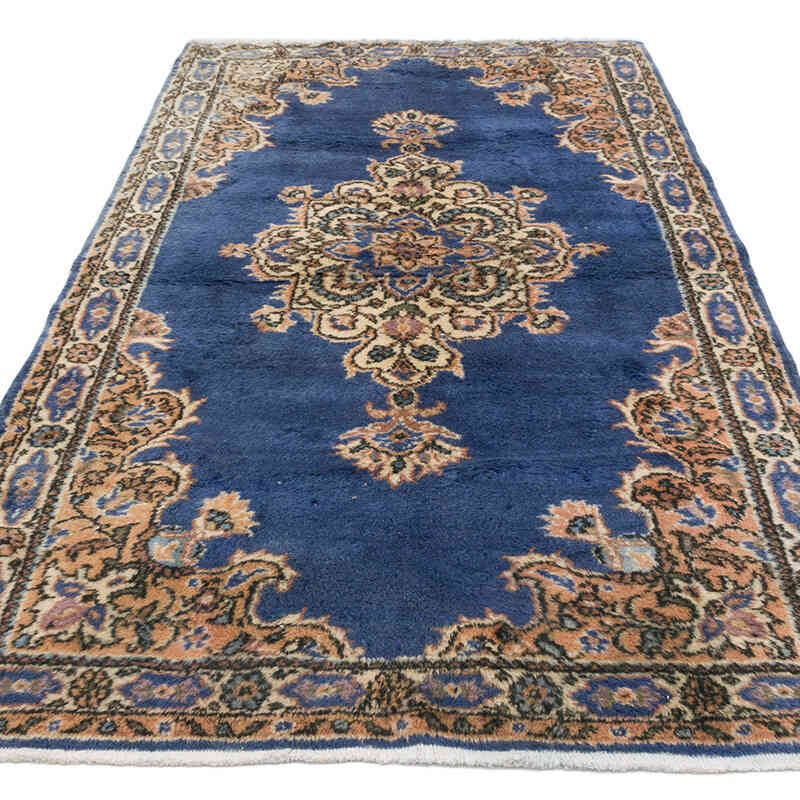 Alfombra Vintage Turca Anudada a Mano - 122 cm x 225 cm - K0070989