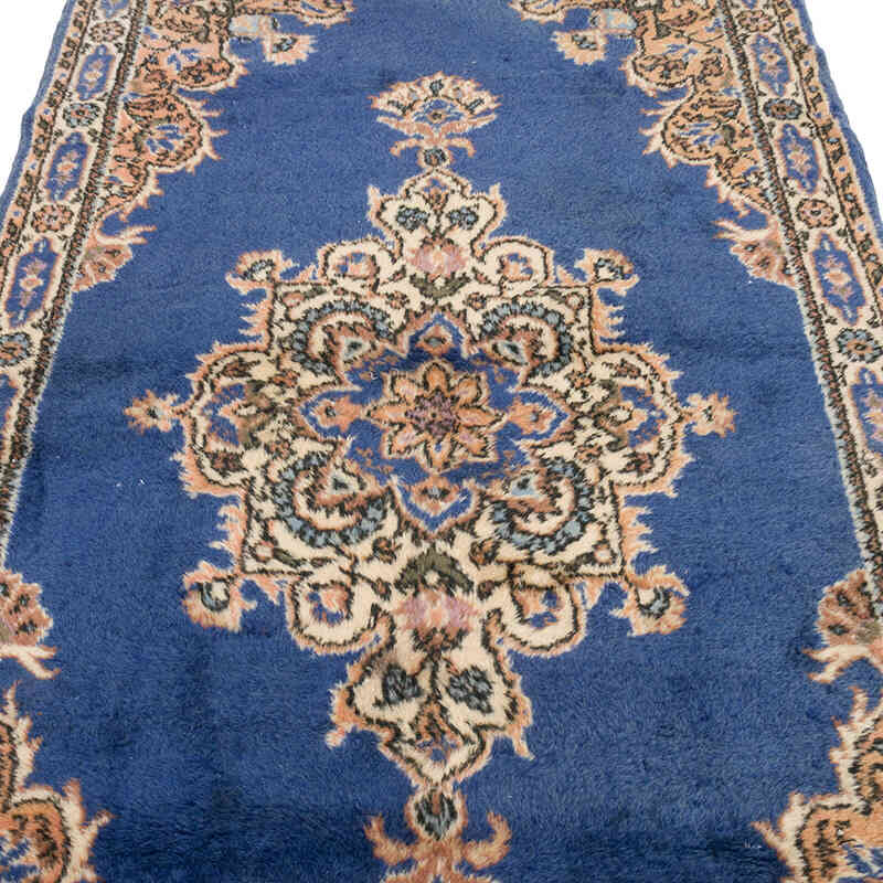 Alfombra Vintage Turca Anudada a Mano - 122 cm x 225 cm - K0070989