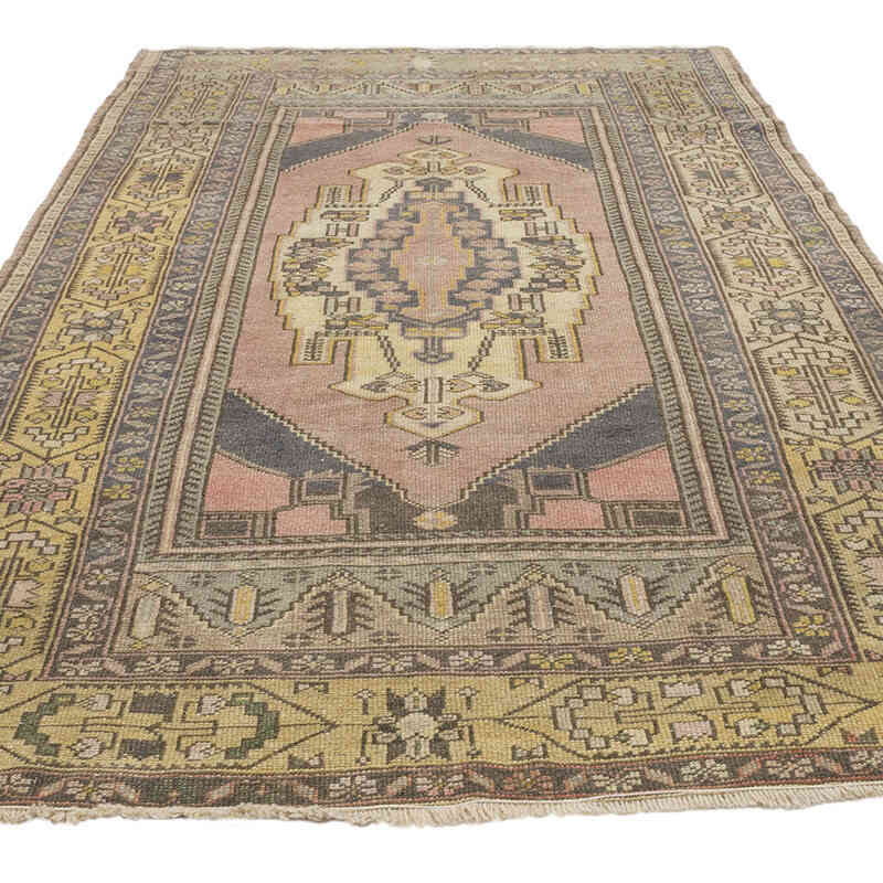 Vintage Turkish Hand-Knotted Rug - 5' 2" x 8' 5" (62" x 101") - K0070990