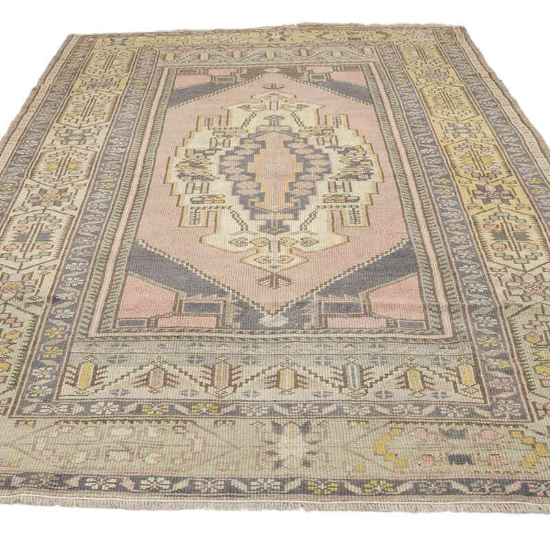 Vintage Turkish Hand-Knotted Rug - 5' 2" x 8' 5" (62" x 101") - K0070990