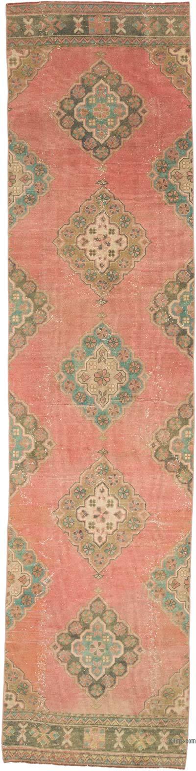Alfombra Turca Vintage De Pasillo - 87 cm x 356 cm