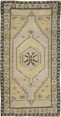 El Dokuma Vintage Halı - 123 cm x 237 cm