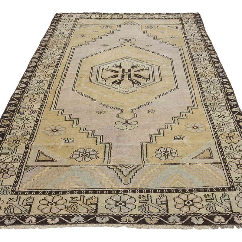 Vintage Turkish Hand-Knotted Rug - 4'  x 7' 9" (48" x 93") - K0071009