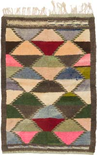 Vintage Anatolian Tulu Rug - 3' 7" x 5' 4" (43" x 64")