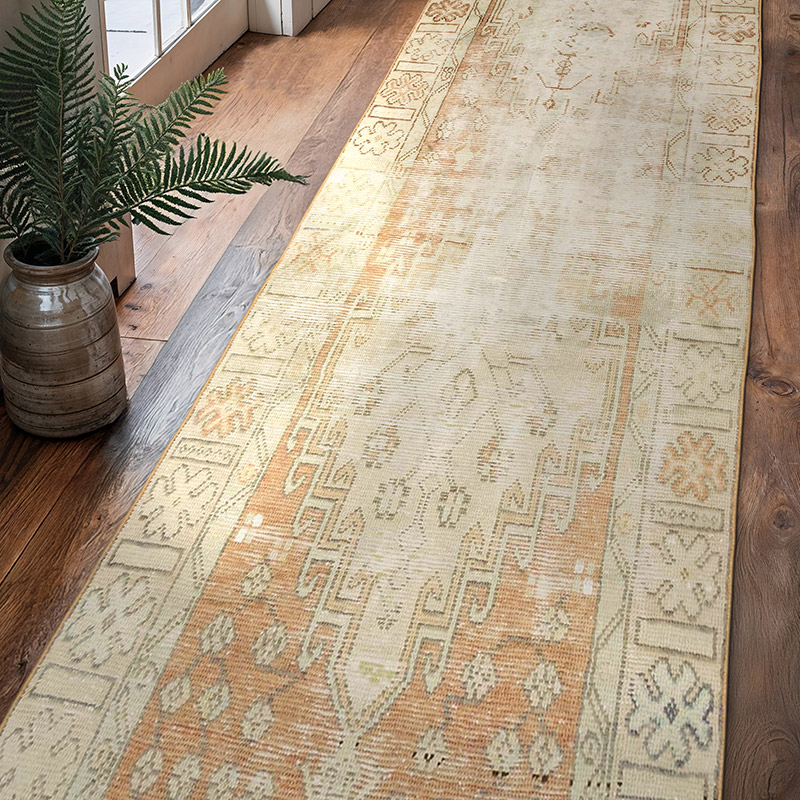 Alfombra Turca Vintage De Pasillo - 96 cm x 317 cm - K0071019
