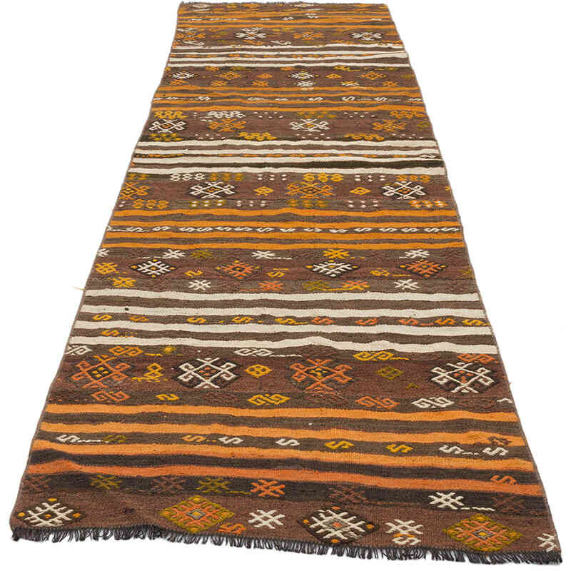 Vintage Turkish Kilim Runner - 2' 10" x 9' 4" (34" x 112") - K0071020