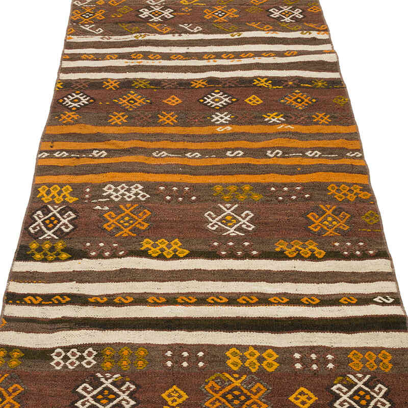 Vintage Turkish Kilim Runner - 2' 10" x 9' 4" (34" x 112") - K0071020