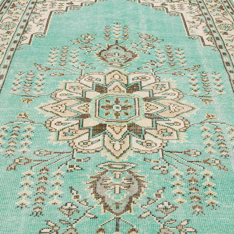 Vintage Turkish Hand-Knotted Rug - 6' 1" x 10'  (73" x 120") - K0071024
