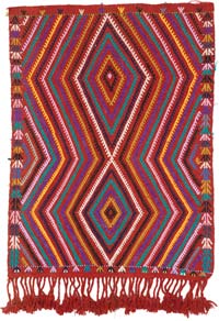 Vintage Anatolian Jijim Rug - 2' 10" x 3' 8" (34" x 44")