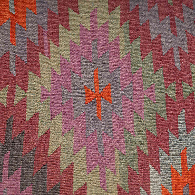 Vintage Afyon Kilim Rug - 5' 5" x 9' 8" (65" x 116") - K0071036