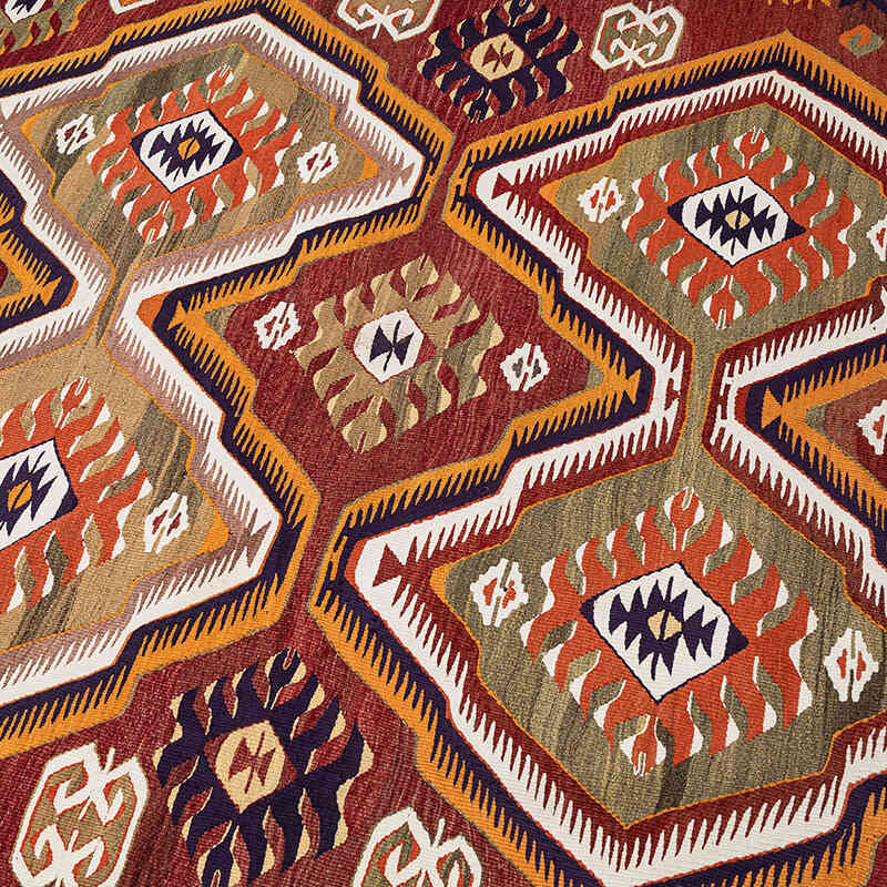 Vintage Mut Kilim Rug - 5' 5" x 10' 11" (65" x 131") - K0071038