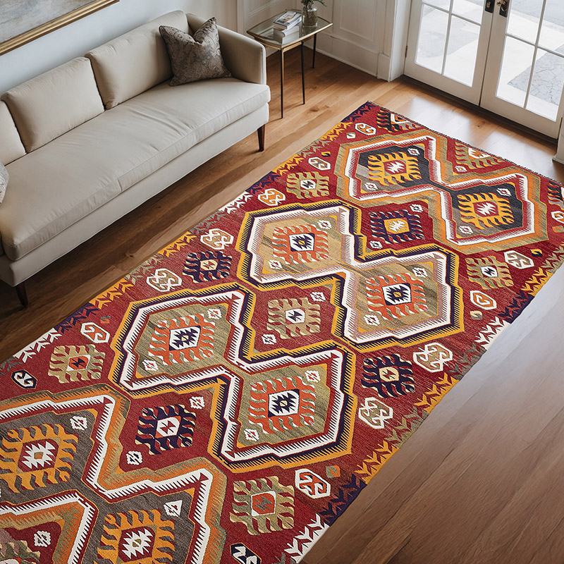 Vintage Mut Kilim Rug - 5' 5" x 10' 11" (65" x 131") - K0071038