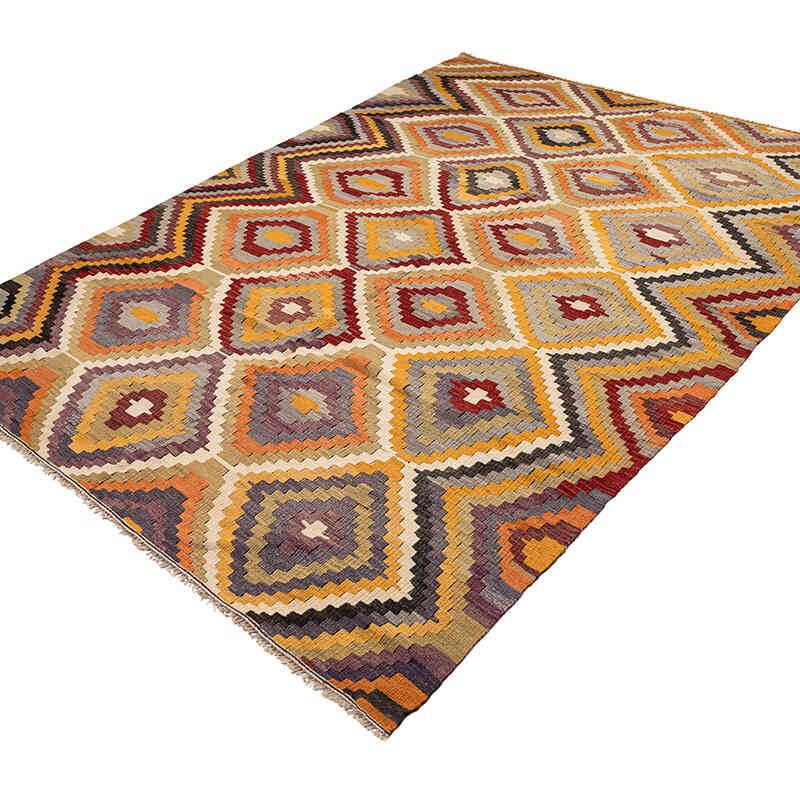 Vintage Antalya Kilim Rug - 5' 9" x 8' 2" (69" x 98") - K0071047