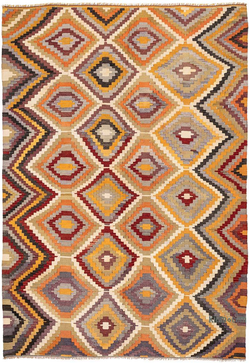 Vintage Antalya Kilim Rug - 5' 9" x 8' 2" (69" x 98") - K0071047
