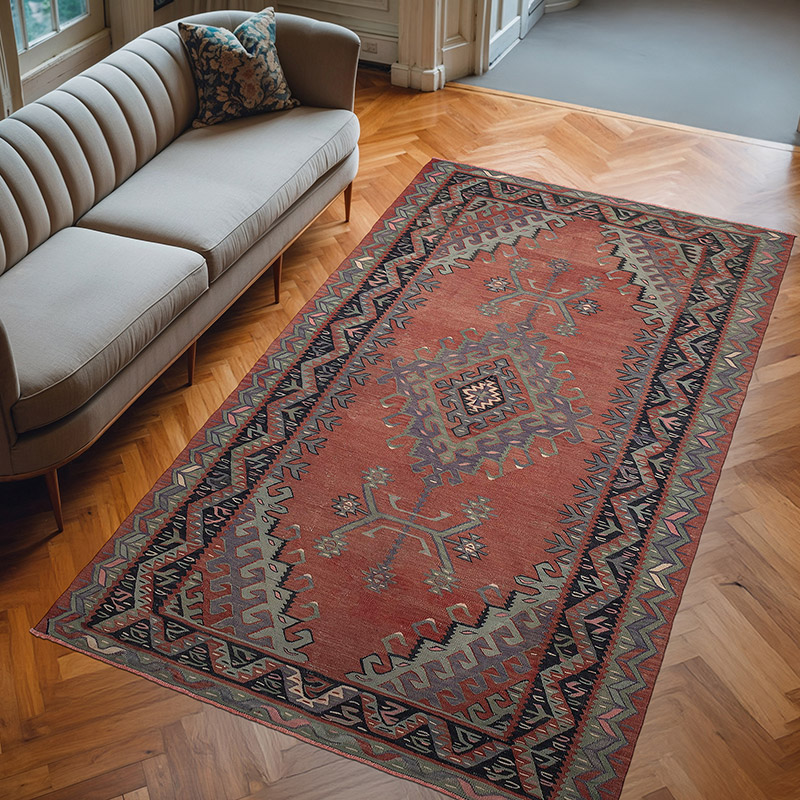 Oushak Kilim Vintage - 175 cm x 296 cm - K0071051