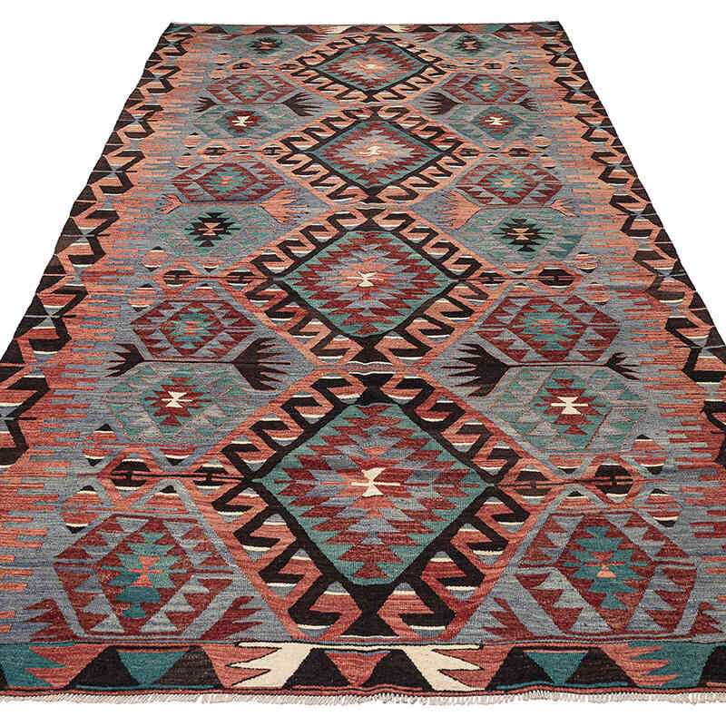 Vintage Esme Kilim Rug - 5' 4" x 10' 7" (64" x 127") - K0071064