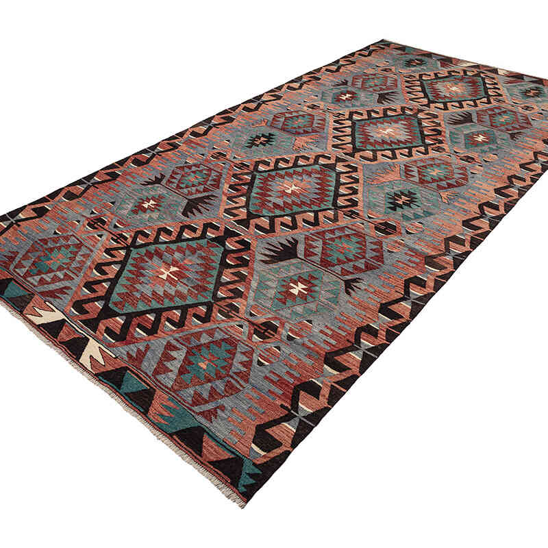 Vintage Esme Kilim Rug - 5' 4" x 10' 7" (64" x 127") - K0071064