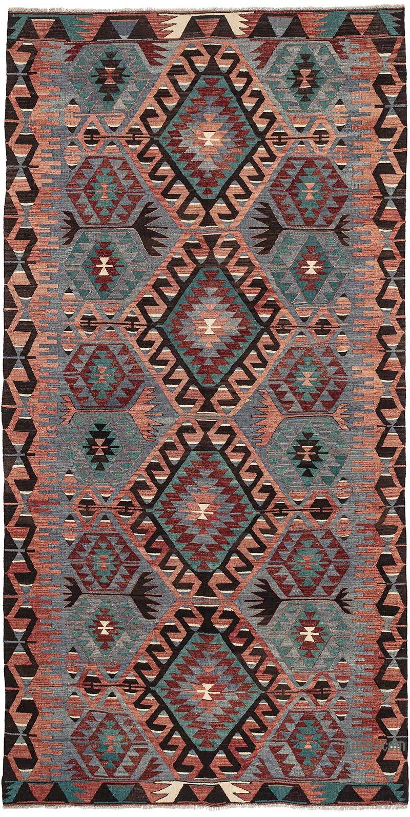 Vintage Esme Kilim Rug - 5' 4" x 10' 7" (64" x 127") - K0071064