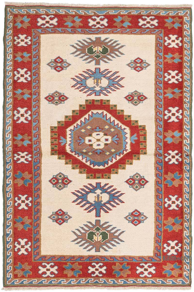 El Dokuma Vintage Halı - 110 cm x 160 cm - K0071067
