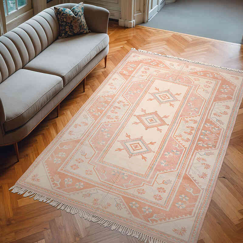 El Dokuma Vintage Halı - 200 cm x 300 cm - K0071094
