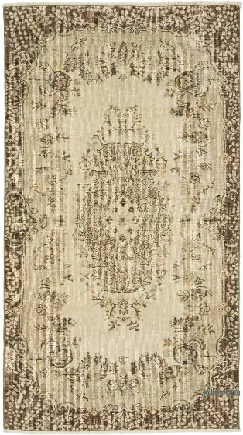 Vintage Turkish Hand-Knotted Rug - 3' 10" x 6' 10" (46" x 82") - K0071103