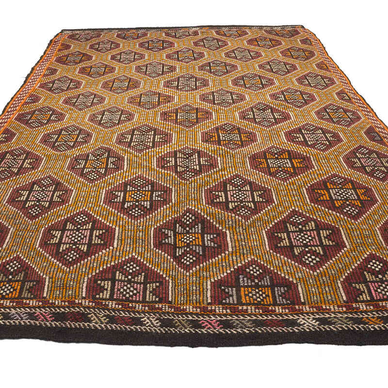 Vintage Anatolian Jijim Rug - 6' 2" x 9' 11" (74" x 119") - K0071108