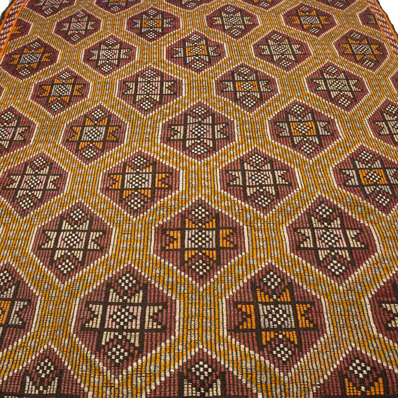 Vintage Anatolian Jijim Rug - 6' 2" x 9' 11" (74" x 119") - K0071108