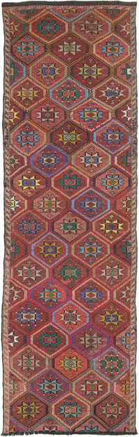Vintage Anadolu Cicim Yolluk - 109 cm x 343 cm