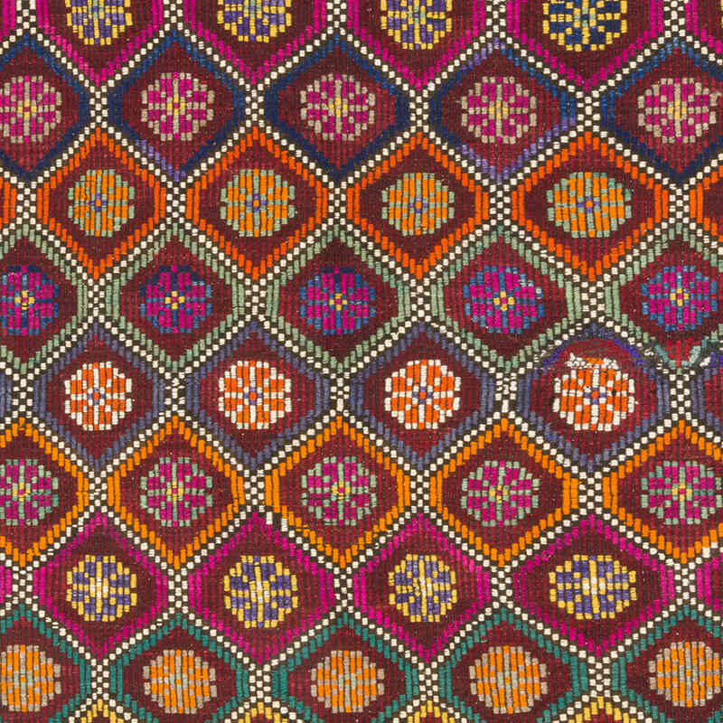 Vintage Anatolian Jijim Rug - 6' 4" x 9' 6" (76" x 114") - K0071118