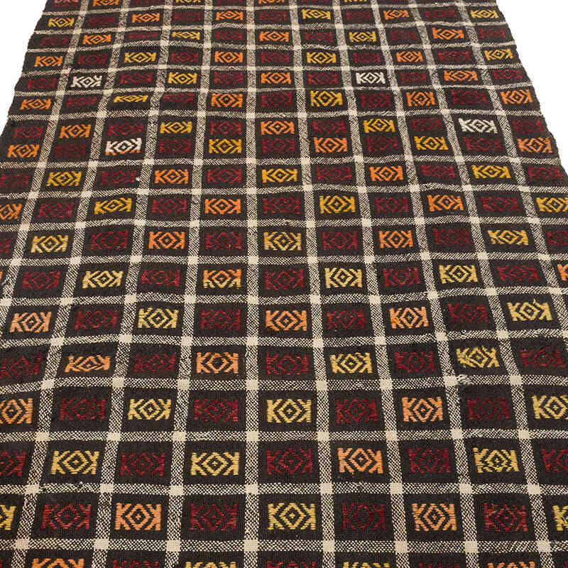 Vintage Anatolian Jijim Rug - 4' 1" x 10'  (49" x 120") - K0071121