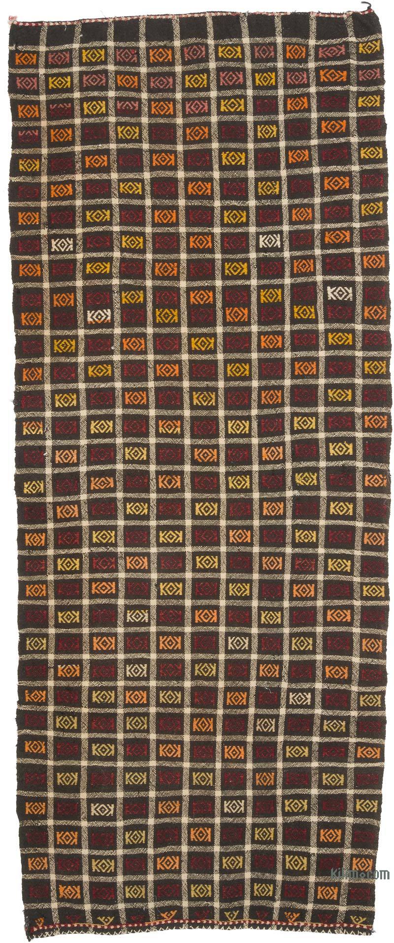 Vintage Anatolian Jijim Rug - 4' 1" x 10'  (49" x 120") - K0071121