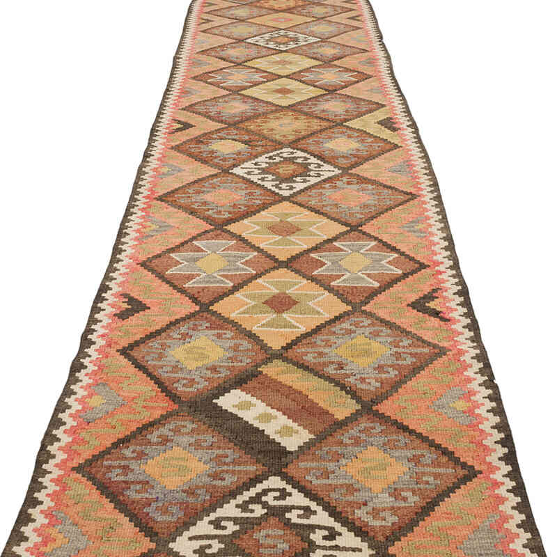 Vintage Tribal Kilim Runner - 2' 10" x 13' 2" (34" x 158") - K0071123