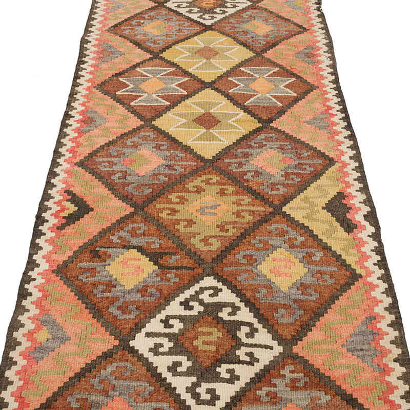 Vintage Tribal Kilim Runner - 2' 10" x 13' 2" (34" x 158") - K0071123
