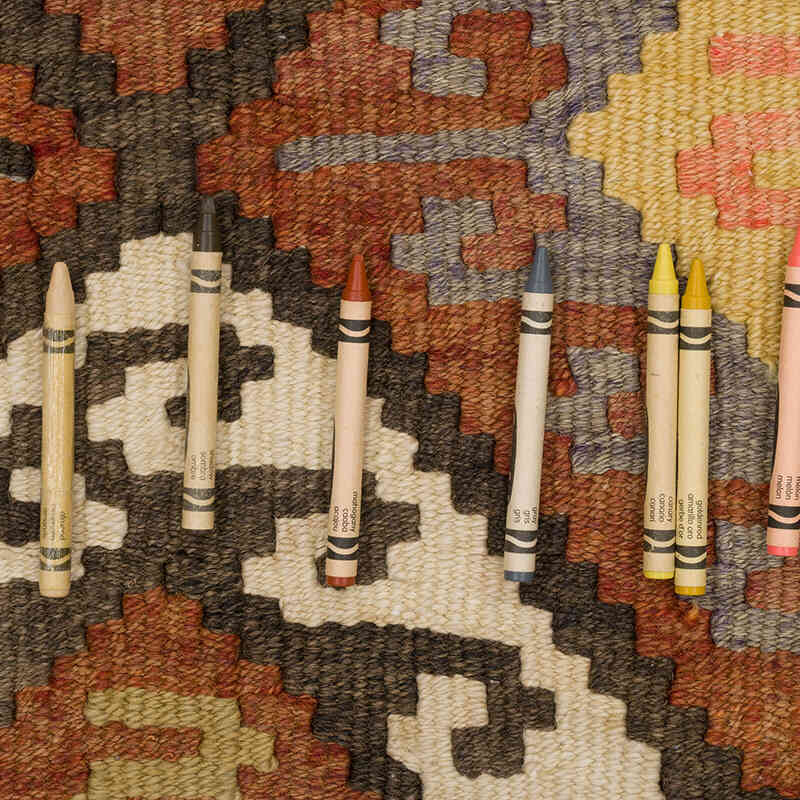 Vintage Tribal Kilim Runner - 2' 10" x 13' 2" (34" x 158") - K0071123