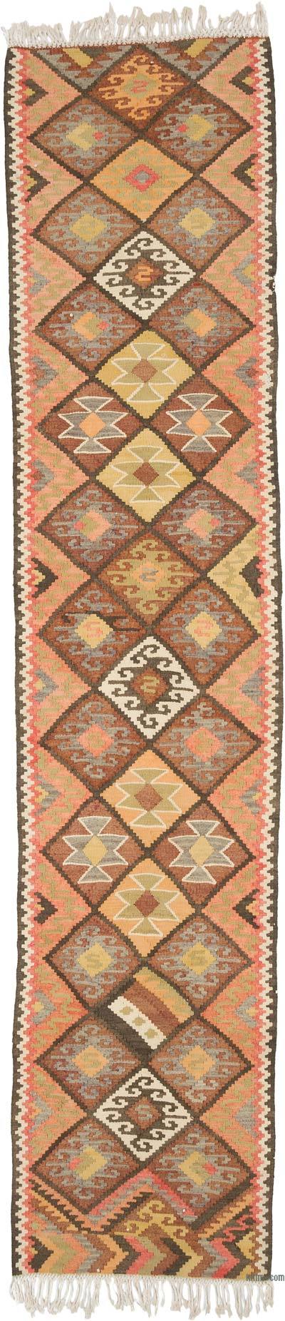 Vintage Anadolu Kilim Yolluk - 86 cm x 402 cm