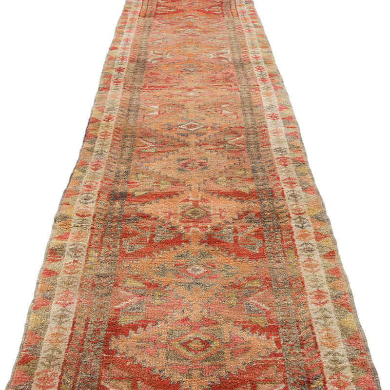 Vintage Tribal Runner Rug - 2' 11" x 12' 10" (35" x 154") - K0071128