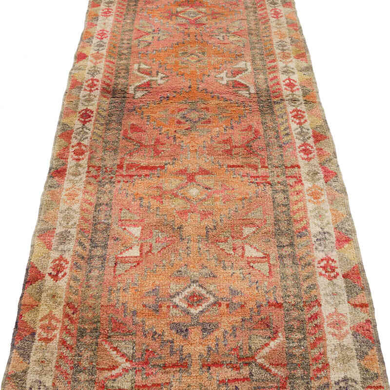 Vintage Tribal Runner Rug - 2' 11" x 12' 10" (35" x 154") - K0071128