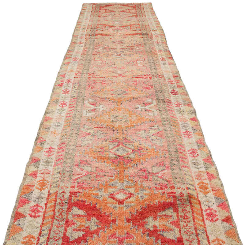 Vintage Tribal Runner Rug - 2' 11" x 12' 10" (35" x 154") - K0071128