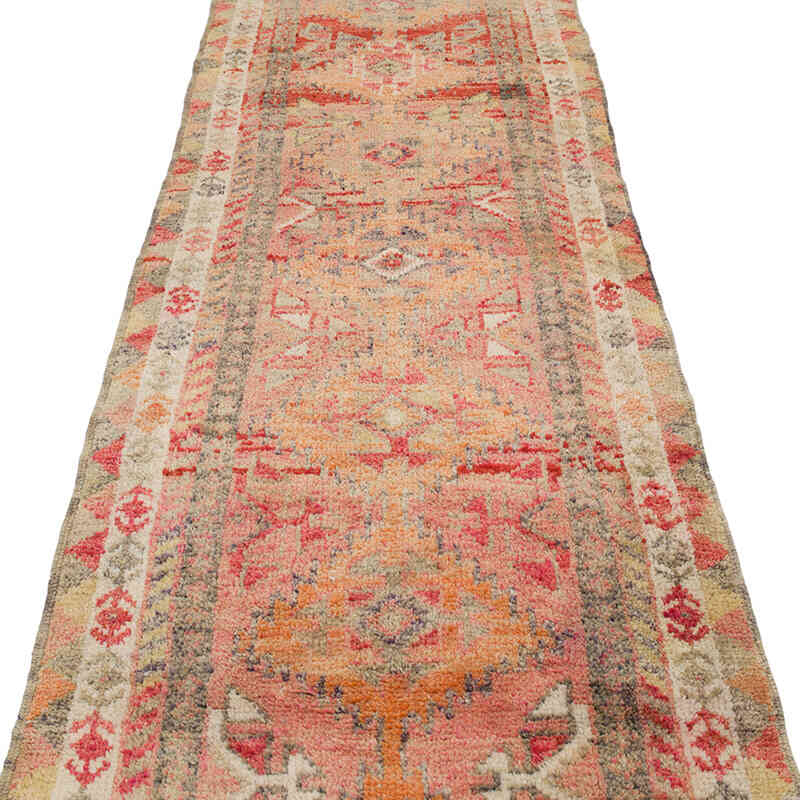 Vintage Tribal Runner Rug - 2' 11" x 12' 10" (35" x 154") - K0071128