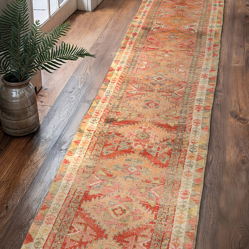 Vintage Tribal Runner Rug - 2' 11" x 12' 10" (35" x 154") - K0071128