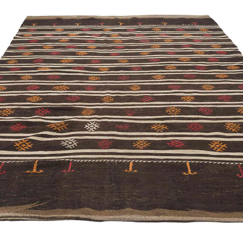 Vintage Anatolian Kilim Rug - 6' 7" x 9' 7" (79" x 115") - K0071135