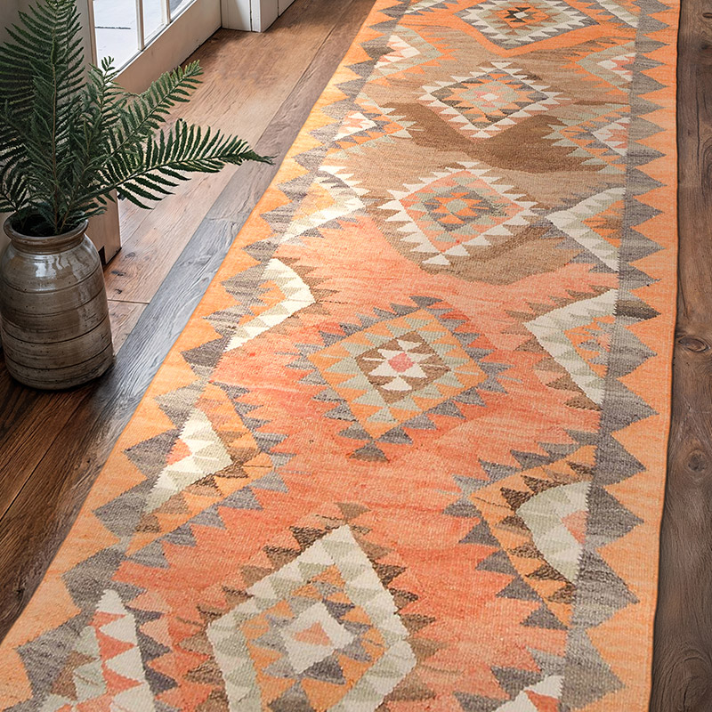 Vintage Anadolu Kilim Yolluk - 97 cm x 317 cm - K0071139