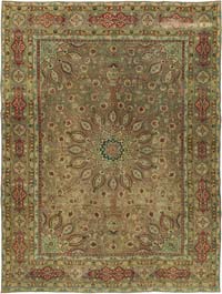Alfombra Oriental Vintage Anudada a Mano - 295 cm x 393 cm