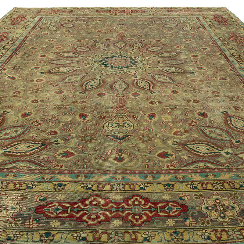 Vintage Hand-Knotted Oriental Rug - 9' 8" x 12' 11" (116" x 155") - K0071159