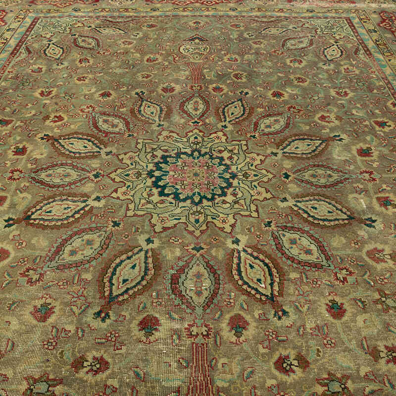 Vintage Hand-Knotted Oriental Rug - 9' 8" x 12' 11" (116" x 155") - K0071159